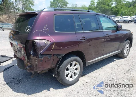 2013 Toyota Highlander Base Plus V6 z USA, uszkodzony, nr VIN 5TDBK3EH3DS187868